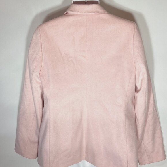 Valerie Stevens SZ 8P Petal pink wool blend blazer Office Old Money Preppy Quiet - Picture 4 of 7